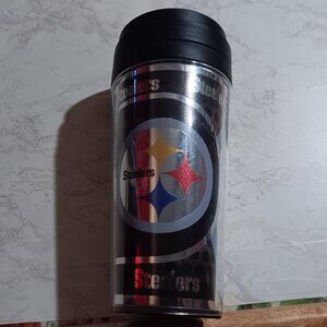NEW Pittsburgh Steelers NFL 16oz. Metallic Wrap Tumbler Cup